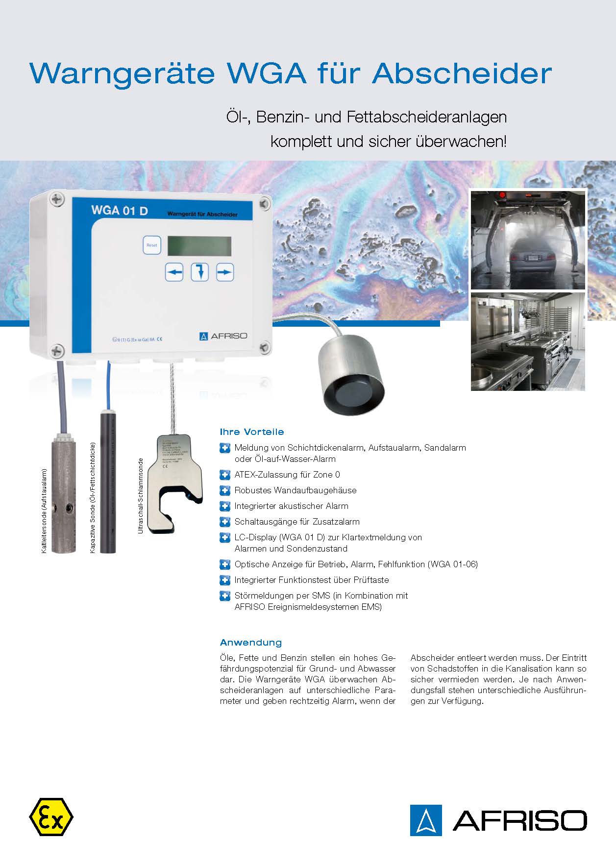 Warngeräte WGA für Abscheider